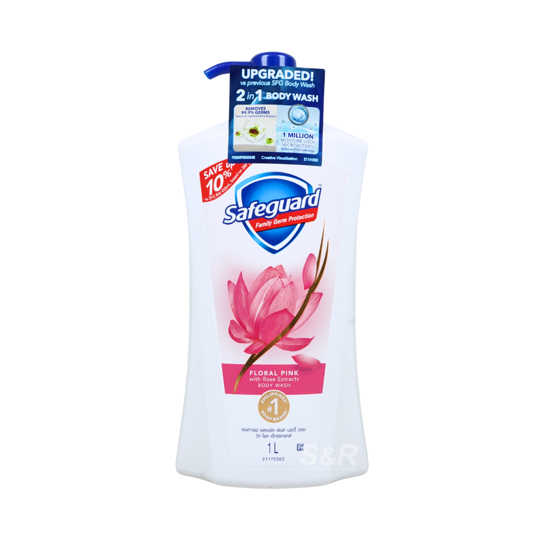 Safeguard Floral Pink Body Wash 1L